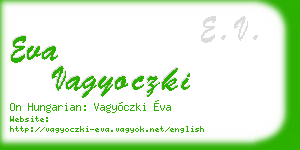 eva vagyoczki business card